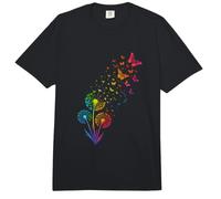 Rainbow Dandelion Butterfly Nature Comfort Colors Adult Heavyweight T-Shirt