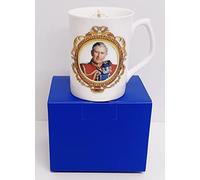 Rainbow Decors HM King Charles III Mug Gift Boxed Fine Bone China Topaz Coronation Commemorative Cup Hand Decorated UK