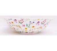 Rainbow Decors Meadow Flowers Large Bowl 9.5" 24 cm Fine Bone China Salad Pasta Mixing Serving Bright Multicolour Floral