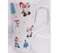 Rainbow Decors North Pole Gnomes Mug 500 ml Fine Bone China Large Latte Gonks Cup Hand Decorated UK