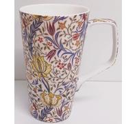 Rainbow Decors William Morris Flora Mug 500 ml Fine Bone China Large Latte Flowers Cup Hand Decorated UK