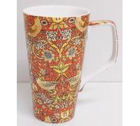 Rainbow Decors William Morris Strawberry Thief Orange Mug 500 ml Fine Bone China Large Latte Arts Crafts Art Nouveau Style Cup Hand Decorated UK