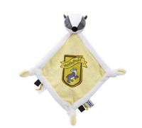 Rainbow Designs Harry Potter Hufflepuff Comfort Blanket for Newborns - Soft Plush Comforter with Badger Head and Crest - Baby Snuggle Blanket with Knotted Corners & Tactile Tags