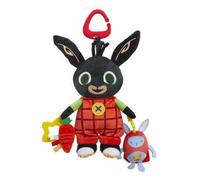 Rainbow Designs Bing's Favourite Things Activity Toy - Soft Sensory Baby Toys with Crinkly Fabrics, Teething Textures & Clip for Infants & Toddlers Developmental Play