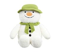 Rainbow Designs Christmas Snowman Toy - Super Soft Musical Plush with Green Hat & Scarf, plays 'We're Walking in the Air', 19d x 14.5w x 20.5h