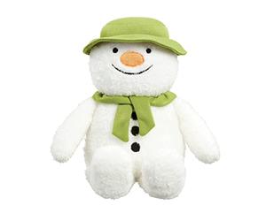 Rainbow Designs Christmas Snowman Toy - Super Soft Musical Plush with Green Hat & Scarf, plays 'We're Walking in the Air', 19d x 14.5w x 20.5h