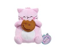Rainbow Designs Cookie Pembe Pink Cat Soft Toy, 23cm Kawaii Plush holding Star, Cute Collectable Gift for Kids & Adults, Soft Fabric Stuffed Animal, Positive & Uplifting Small Plushie