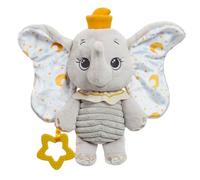 Rainbow Designs Disney Dumbo My First Soft Toy for Babies 0-6 Months - Ultra-Soft Plush with Embroidered Details, Floppy Ears, Multi-Textured Fabrics, Star Teether & Tags for Sensory Development