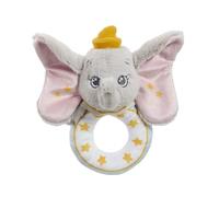 Rainbow Designs Disney Dumbo Ring Rattle - Soft Plush Baby Rattle for Newborns with Gentle Sound, Easy Grasp Handle & Baby Sensory Stimulation - Lightweight Cuddly Toy for Tiny Hands from Birth