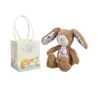 Rainbow Designs Guess How Much I Love You Hare - Soft Baby Teddy with Floppy Ears & Beany Tummy - Huggable Baby Soft Toy from Classic Children's Book - Gentle Blue & Pink Plush Teddy Bear