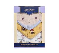 Rainbow Designs Harry Potter Bib Gift Set - 3 Soft Dribble Bibs Boxed