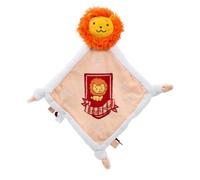 Rainbow Designs Harry Potter Gryffindor Comfort Blanket for Newborns - Soft Plush Comforter with Lion Head and Crest - Baby Snuggle Blanket with Knotted Corners & Tactile Tags