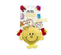 Rainbow Designs Little Miss Sunshine Plush Keyring with Gold Clip - Soft Plush Yellow Character Key Chain Character- Charming Mr Men Collection Bag Charm Accessory for Bags, Keys & Pushchairs