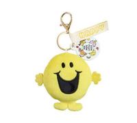 Rainbow Designs Mr Men Mr Happy Soft Plush Keyring - Soft Yellow Plush Character Keychain with Gold Clip - Charming Mr Men Collection Bag Charm Accessory for Bags, Keys & Pushchairs