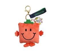 Rainbow Designs Mr Strong Plush Keyring - Soft Red Plush Character Keychain with Gold Clip - Charming Mr Men Collection Bag Charm Accessory for Bags, Keys & Pushchairs