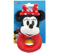 Rainbow Designs Official Disney Baby Mickey Mouse & Friends Minnie Mouse Soft Plush Ring Rattle - Newborn Disney Toy, Baby Shower Gift