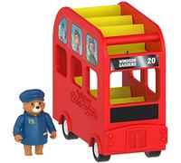 Rainbow Designs Official The Adventures Of Paddington - London Toy Play Bus With Paddington Bear Figure Early Learning and Fun From TV Show, 2 Pieces