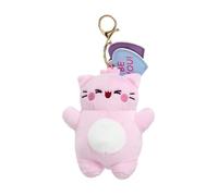 Rainbow Designs Pembe Be You Keychain, Pink Cat Plush Bag Charm, 15cm Kawaii Soft Toy Clip, Cute Keepsake Gift for Backpacks & Keys, Valentine’s Day & Anniversary