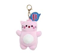 Rainbow Designs Pembe Thank You Keychain, Pink Cat Plush Bag Charm, 15cm Kawaii Soft Toy Clip, Cute Keepsake Gift for Backpacks & Keys, Valentine’s Day & Anniversary