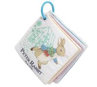 Rainbow Designs Peter Rabbit Baby Cloth Book Touch and Feel Play & Go Square Book for Babies - Textured, Crinkly & Squeaky Pages - Encourages Sensory Play Soft Toy