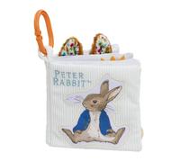 Rainbow Designs Peter Rabbit Fold Out Activity Book - Baby Toy with Mirror, Teether & Clip
