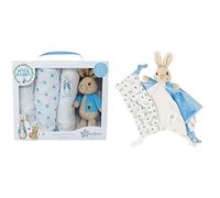 Rainbow Designs Peter Rabbit Gift Set - Unisex Beatrix Potter Soft Toy and Muslin Set & Official Peter Rabbit Comfort Blanket - Beatrix Potter Soft Toy for Babies and Toddlers