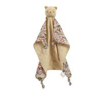 Rainbow Designs Winnie the Pooh Always & Forever Muslin Baby Comforter - Soft Blanket for Newborn with Embroidered Details, Multi-Textured Baby Sensory Toy, Hand Washable from Birth