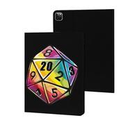 Rainbow Dice Case Compatible for iPad Pro 2020/2021/2022 (12.9in) Tablet Cases Stand Protective Cover with Sleep/Wake