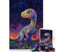 Rainbow Dinosaur Stars 1000 Piece Jigsaws for Teenagers Puzzle Boost Memory Quiet Calm Premium Cut Heartfelt Gift (50x75cm)