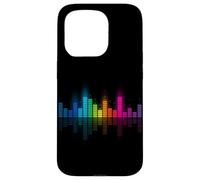 Rainbow DJ Audio Spectrum Equalizer Sound Wave Case for iPhone 15 Pro