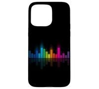 Rainbow DJ Audio Spectrum Equalizer Sound Wave Case for iPhone 15 Pro Max