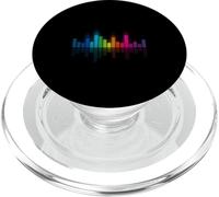Rainbow DJ Audio Spectrum Equalizer Sound Wave PopSockets PopGrip for MagSafe