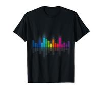 Rainbow DJ Audio Spectrum Equalizer Sound Wave T-Shirt