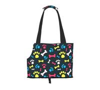 Rainbow Dog Cat Paw print Puppy Carrier Walking Dog Bags Pets Dogs Carrier Bags for small Dogs and Cat and Rabbit