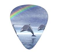 Rainbow Dolphin Bay 12-Pack Guitar Picks, Includes Thin, Medium & Heavy Gauges 3 Sizes for Guitar Electric Acoustic Picks