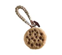 Rainbow Donutes Keychain Wallet Soft Furry Zippered Pouches for Coin Jewelry Small Storage Plush Coin Wallet