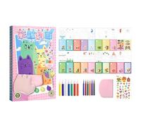 Rainbow Dot Set - Scratch Painting, Creative Drawing and Painting Set | DIY Colouring Book for Children Aged 6+ Watercolour Pencils, Crayons, Scrapers, Sheet Stickers, Fun Art Activity