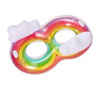 Rainbow Double Swimming, Large Rainbow Adult Swimming, Thickened Swimming, Inflatable Swimming, Glitter Swim Floats, Adult Underarm, Multifunctional 8-figure for Adults