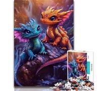 Rainbow Dragon Baby 1000 Piece Jigsaw Puzzles for Adults Gifts,Educational Games Home Decoration Deal As Gifts for The Whole Family 50x75cm