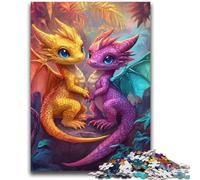 Rainbow Dragon Baby Puzzles for Adults Teens 2000 Pieces,Decompressing Intellectual Educational Toy Suitable for Desktop Decoration (70X100cm)