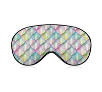 Rainbow Dragon Scales Sleep Eye Mask Sleeping Light Blocking Cover Night Blindfold for Travel Nap