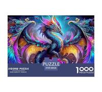Rainbow DragonExpert-Level Jigsaw Puzzles for Adults A 1000-Piece (Advanced) Set of Seemingly Impossible, Hard, And Extremely Difficult Challenging Puzzle Educational Games - The Ultimate Test And Gi