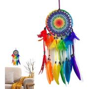 Rainbow Dream Catcher | Colorful Handmade Hanging Decor