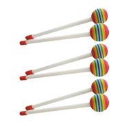 Rainbow Drum Sticks - Pvc Eva Mallets | Lollipop Drum Stick for Kids Soft Rainbow Drums Mallet Toy Loud Sound Music Rhythm Training for Children Beginners Stage Performance Practice