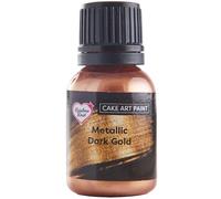 Rainbow Dust Cake Art Paint, Metallic Dark Gold - 25ml