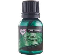 Rainbow Dust Cake Art Paint, Metallic Holly Green - 25ml
