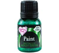 Rainbow Dust Edible Food Paint (Holly Green, 25ml)