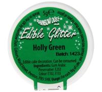 Rainbow Dust Edible Glitter Holly Green
