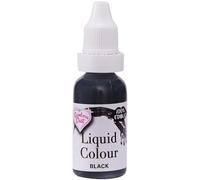 Rainbow Dust Liquid Colour - Liquid Air Brush Colour and Food Colouring (Black, 16ml)