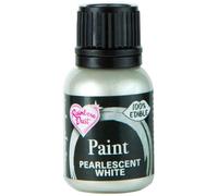Rainbow Dust Edible Food Paint - Pearlscent White, 25 ml